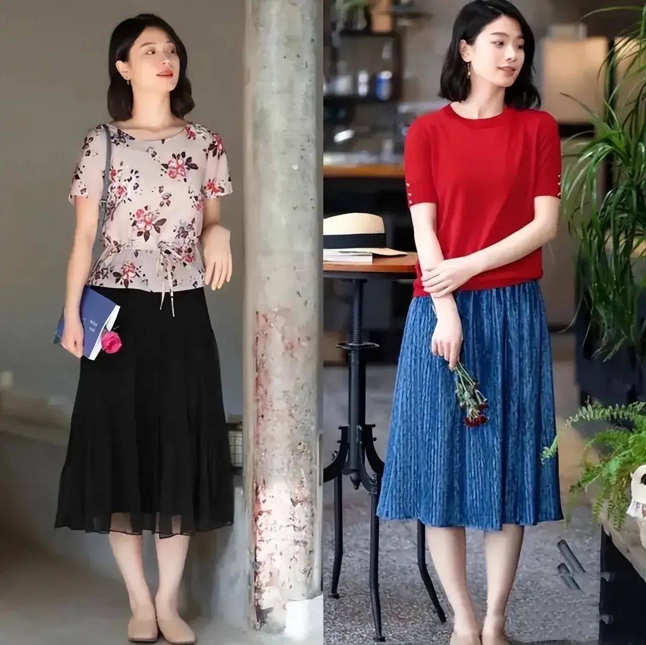 尽量不穿短裙、长裙更优雅得体谁穿谁美AG旗舰厅最新版四五十岁女人假期出门