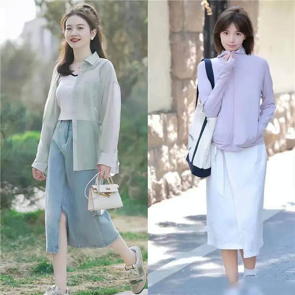 尽量不穿短裙、长裙更优雅得体谁穿谁美AG旗舰厅最新版四五十岁女人假期出门(图5)