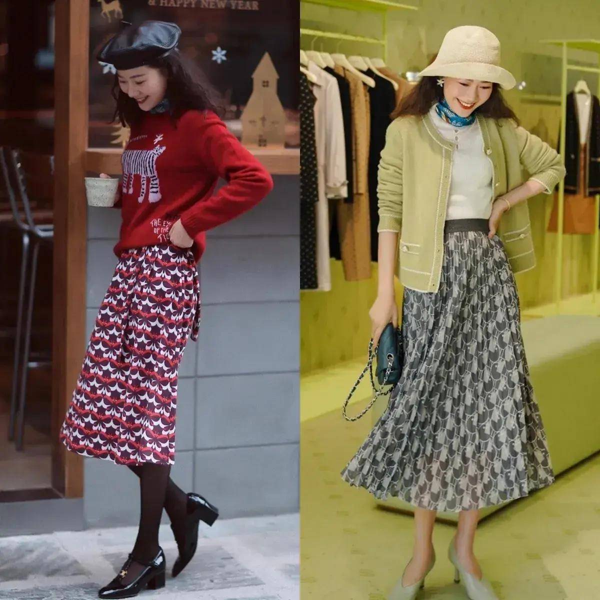 尽量不穿短裙、长裙更优雅得体谁穿谁美AG旗舰厅最新版四五十岁女人假期出门(图10)