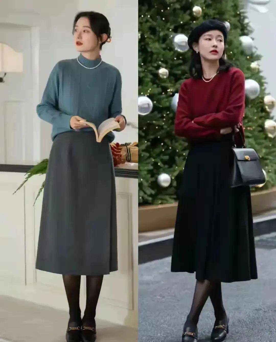 尽量不穿短裙、长裙更优雅得体谁穿谁美AG旗舰厅最新版四五十岁女人假期出门(图15)